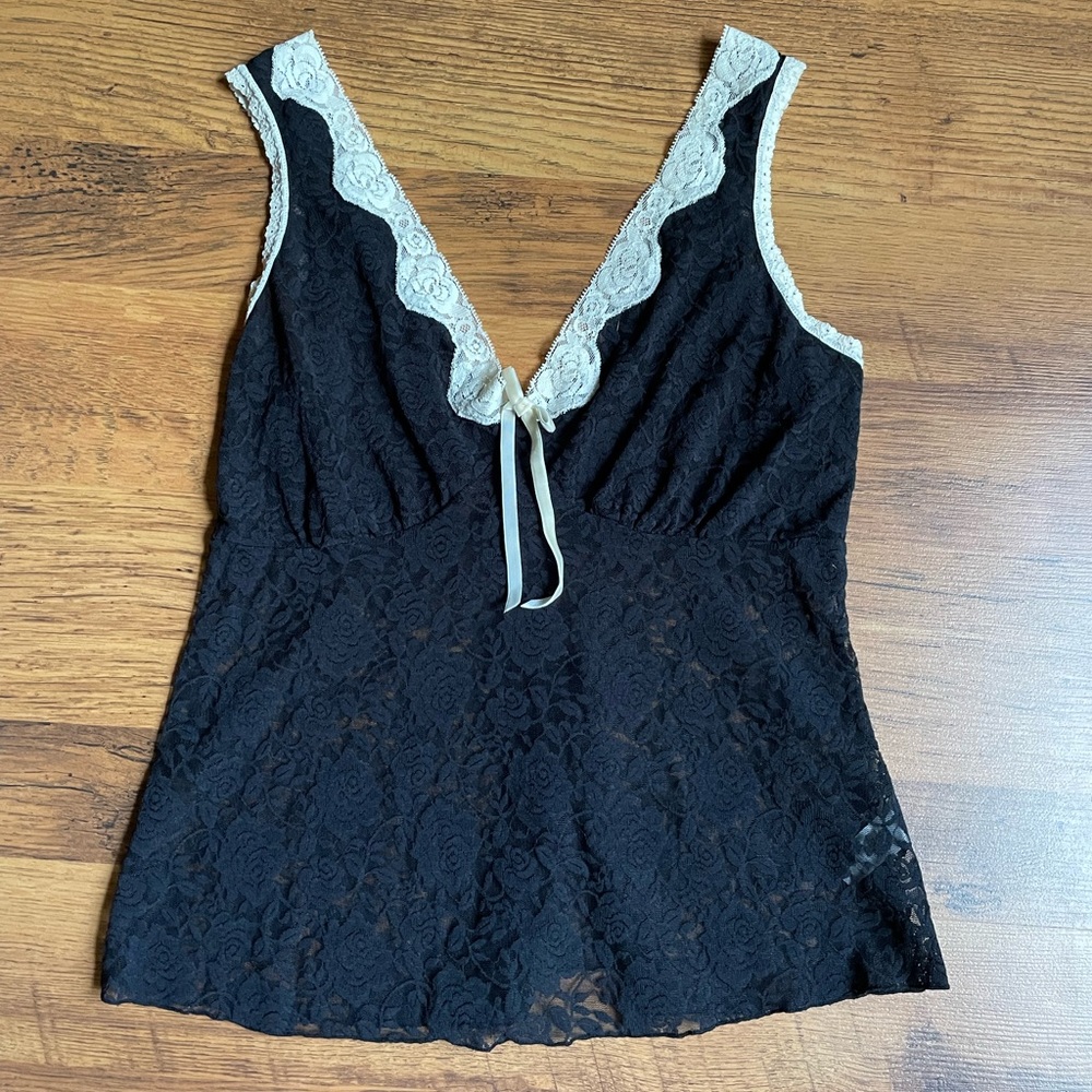 Black lingerie top
